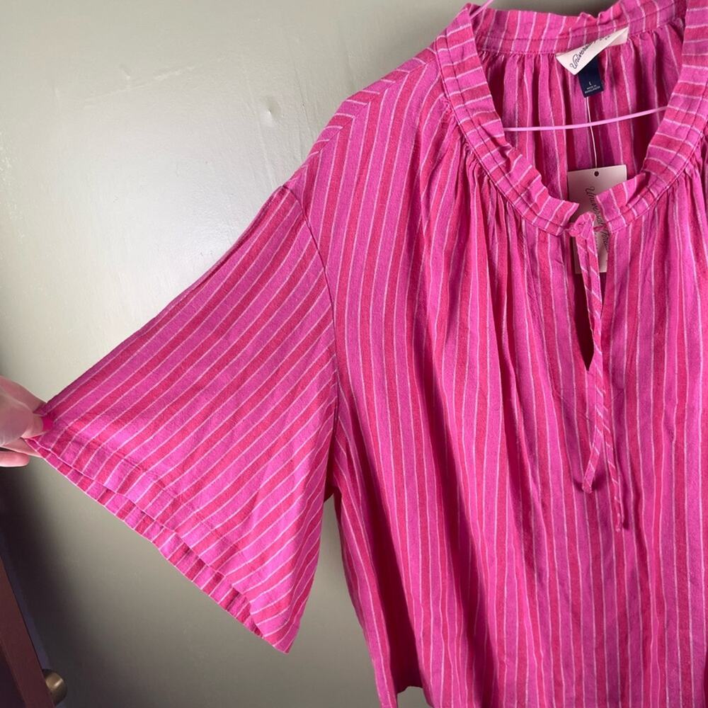 Universal Thread ruffle neck oversized blouse NWT - image 2